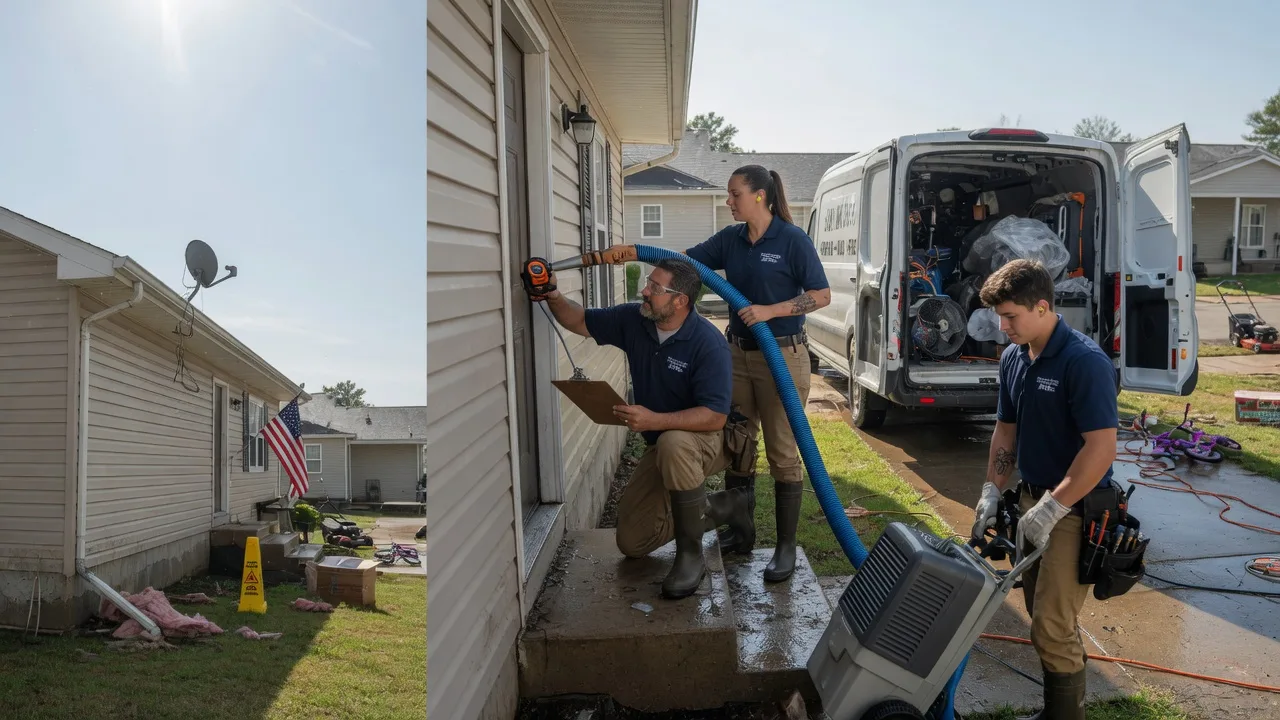 Ceiling Water Damage Restoration in Graham, MO near me